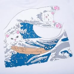 RIPNDIP The Great Wave Of Nerm Tee (White) -Urban Fashion Shop 1. 0082 KK2A0052