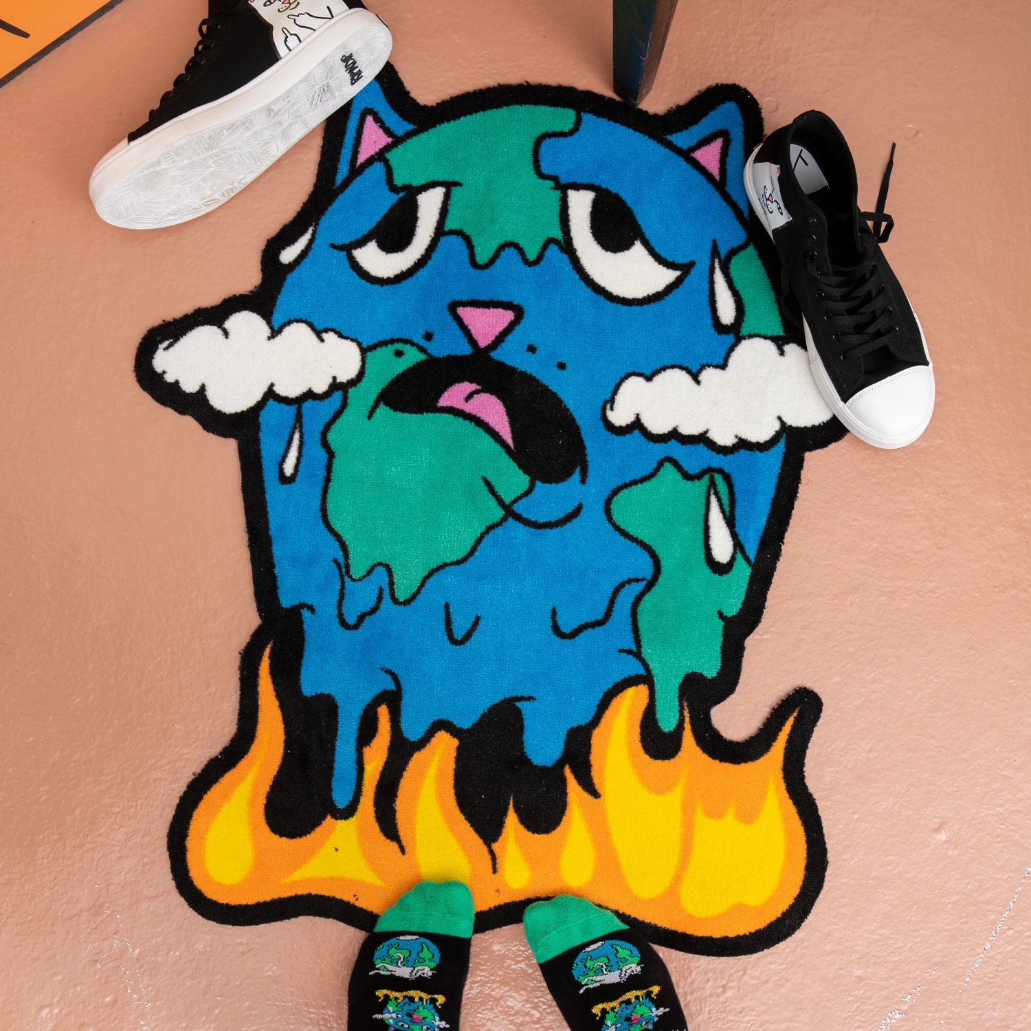 RIPNDIP Save The World Rug 2 RIPNDIP Save The World Rug - Image 2