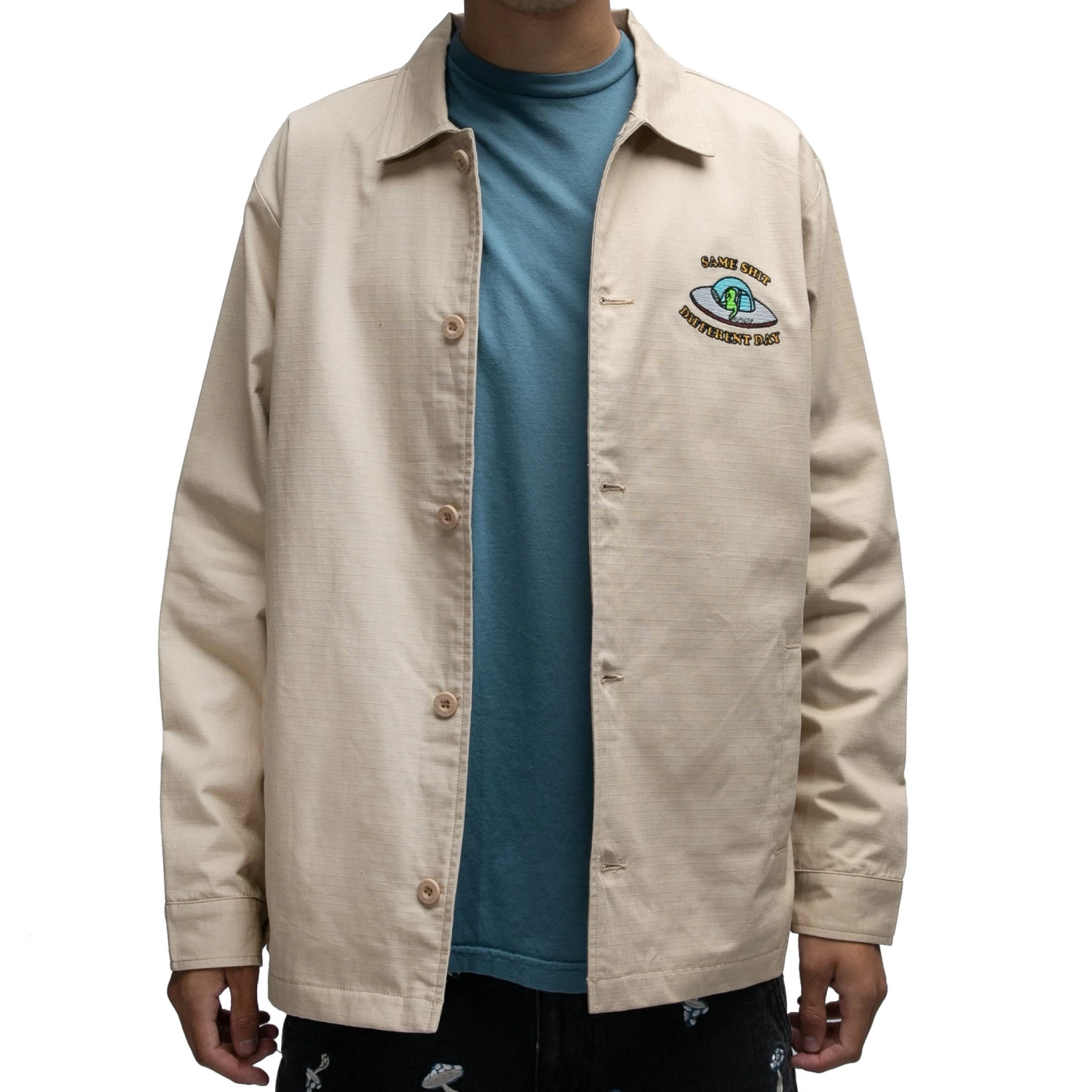 RIPNDIP Same Shit Different Day Military Jacket (Khaki) 2 RIPNDIP Same Shit Different Day Military Jacket (Khaki) - Image 2