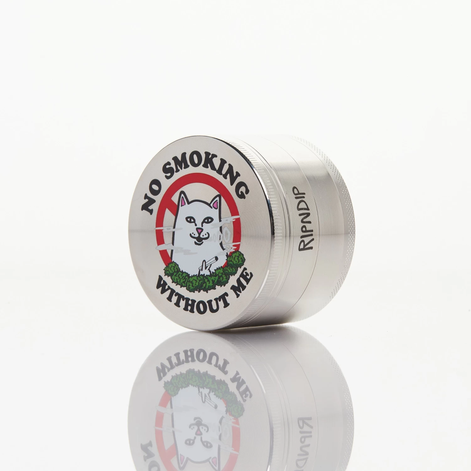 RIPNDIP No Smoking Grinder (Silver) 1 RIPNDIP No Smoking Grinder (Silver)
