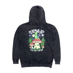 RIPNDIP We Out Here Smoking Hoodie (Black Mineral Wash)