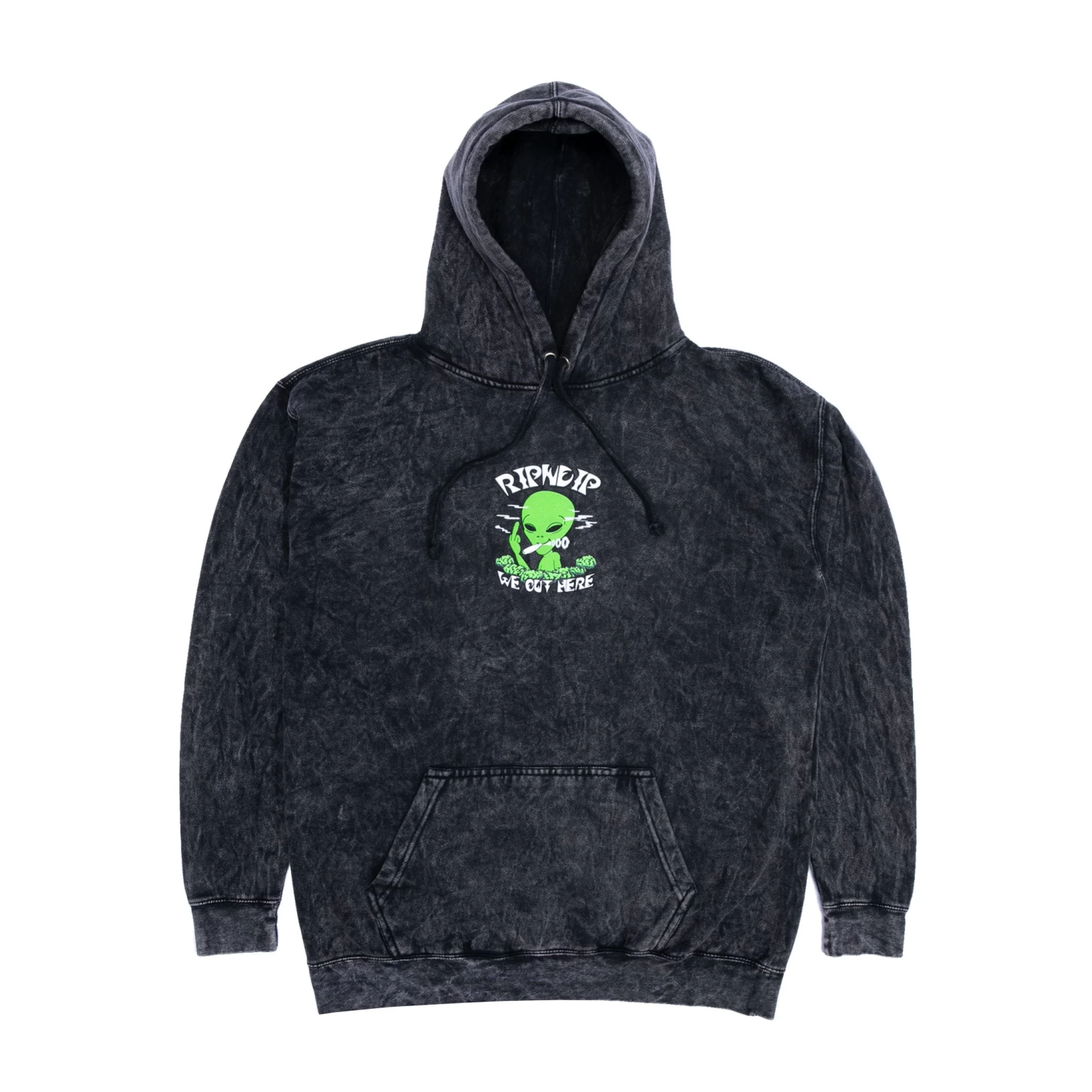 RIPNDIP We Out Here Smoking Hoodie (Black Mineral Wash) 3 RIPNDIP We Out Here Smoking Hoodie (Black Mineral Wash) - Image 3