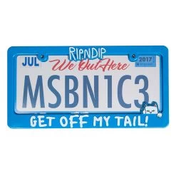 RIPNDIP Tailgater License Plate Frame (Blue)