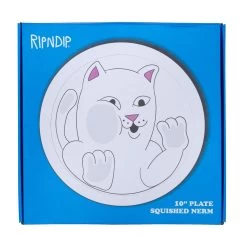 RIPNDIP Squished Nerm Ceramic Plate (White) -Urban Fashion Shop Fall21 Accessories 0035 KK2A2552