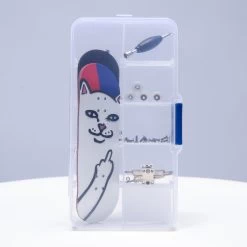 RIPNDIP Lord Nermal Mini Skateboard (Red/Blue) -Urban Fashion Shop Fall21 Accessories 0038 KK2A2532