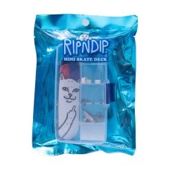 RIPNDIP Lord Nermal Mini Skateboard (Red/Blue) -Urban Fashion Shop Fall21 Accessories 0040 KK2A2523
