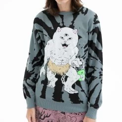 RIPNDIP X Nerm Knit Sweater (Multi) -Urban Fashion Shop Fall22Hovers 0014 027A0033