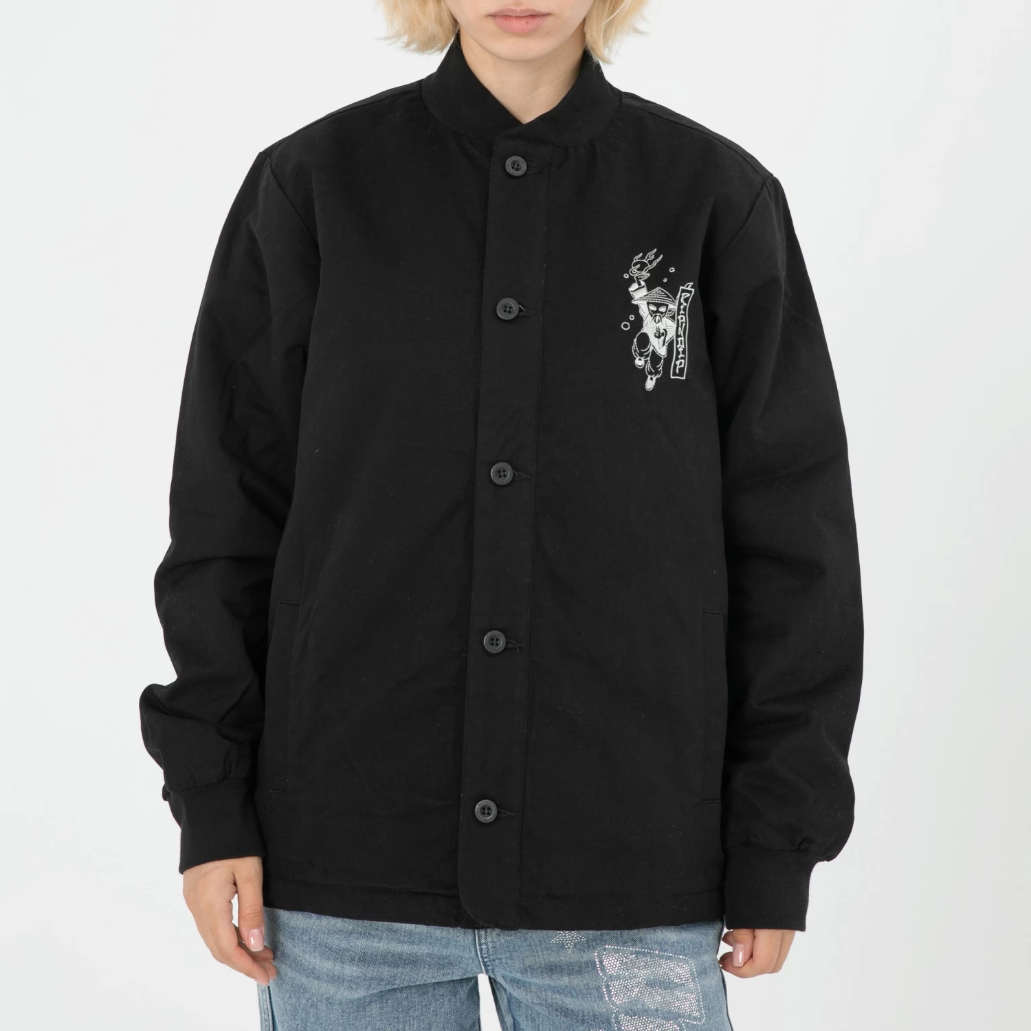 RIPNDIP Ryu Bomber Jacket (Black) 4 RIPNDIP Ryu Bomber Jacket (Black) - Image 4