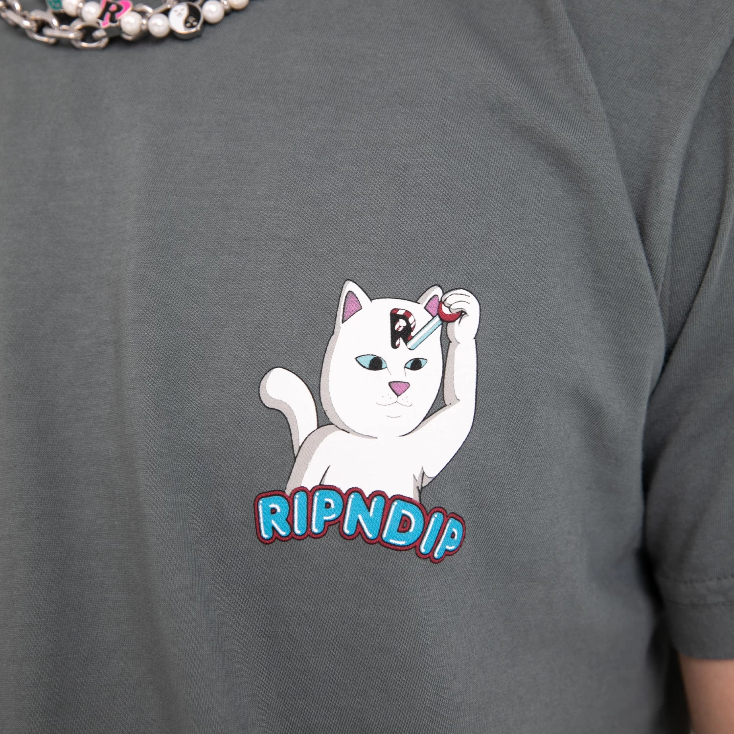 RIPNDIP Control Your Mind Tee (Charcoal) 3 RIPNDIP Control Your Mind Tee (Charcoal) - Image 3