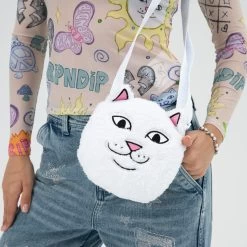 RIPNDIP Lord Nermal Sherpa Crossbody Bag (White) -Urban Fashion Shop Fall232048x2048hovers 0059 027A2814