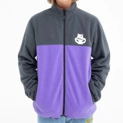 RIPNDIP Shmoody Polar Fleece Quilted Reversible Jacket (Clay/Purple) -Urban Fashion Shop Holiday21 Hovers 0003 027A9863