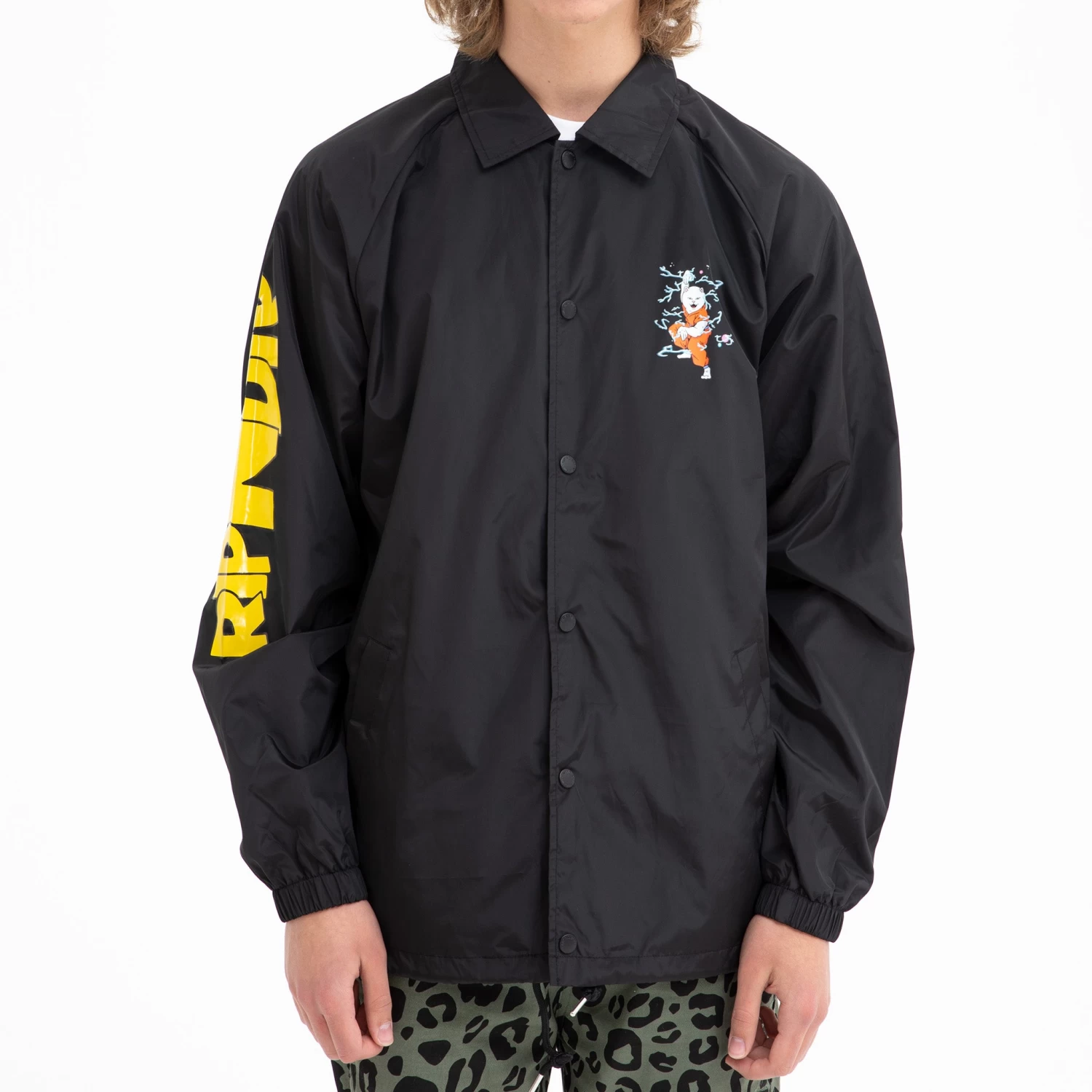 RIPNDIP Super Sanerm Coach Jacket (Black) 2 RIPNDIP Super Sanerm Coach Jacket (Black) - Image 2