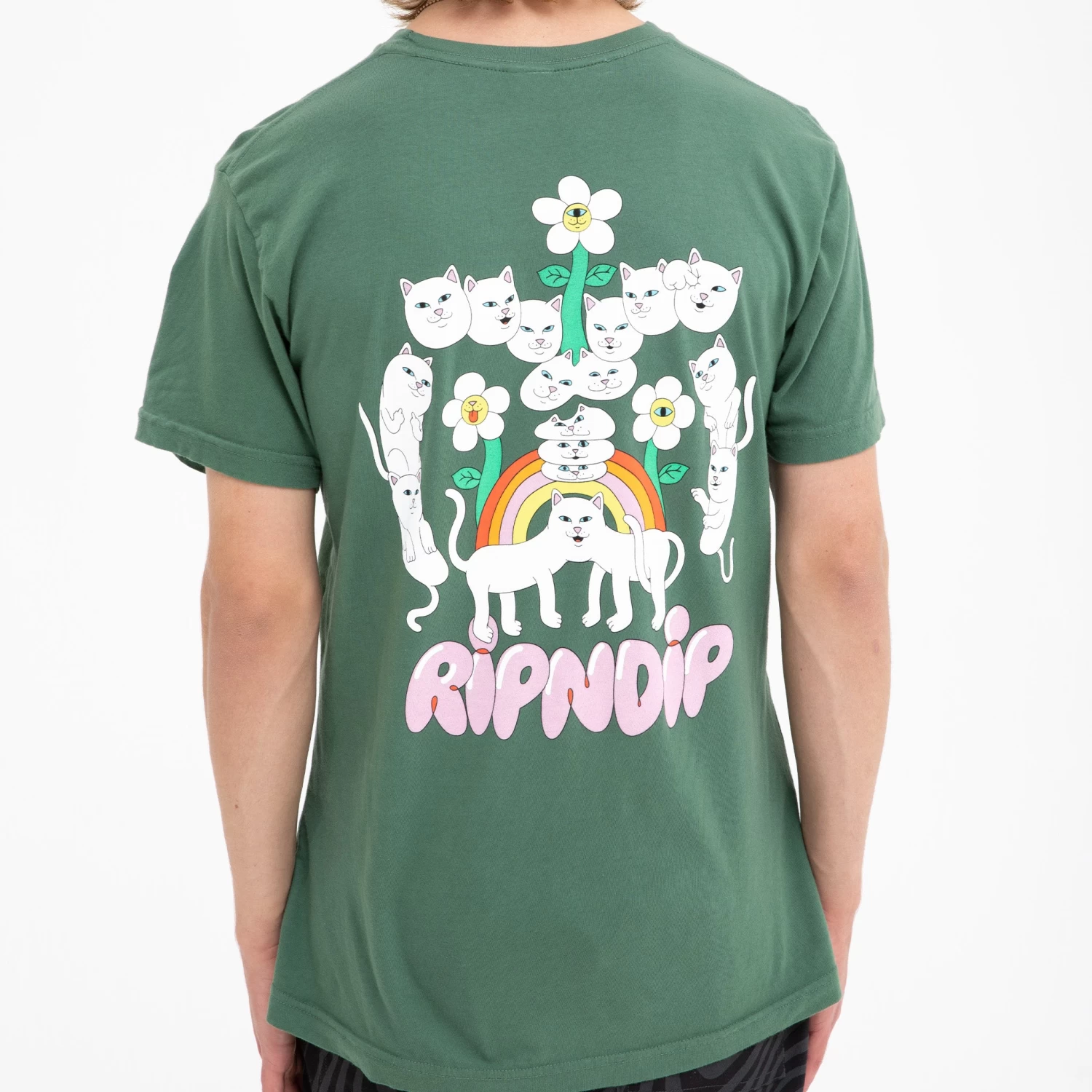 RIPNDIP Nerms Of A Feather Pocket Tee (Olive) 3 RIPNDIP Nerms Of A Feather Pocket Tee (Olive) - Image 3