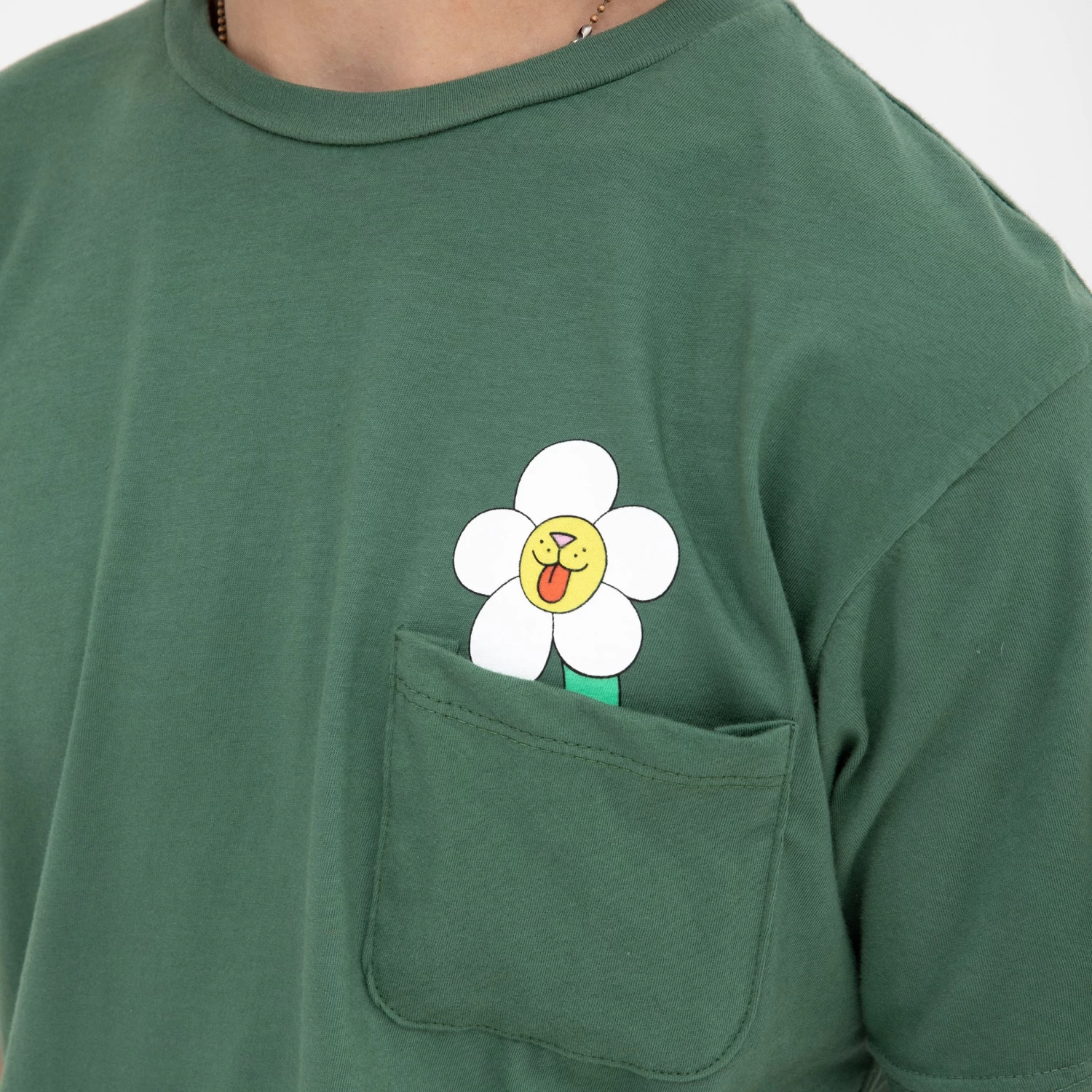 RIPNDIP Nerms Of A Feather Pocket Tee (Olive) 2 RIPNDIP Nerms Of A Feather Pocket Tee (Olive) - Image 2