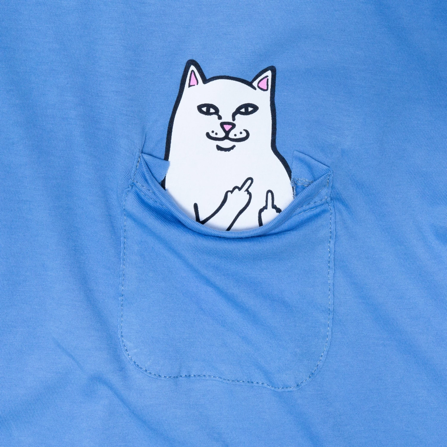 RIPNDIP Lord Nermal Pocket Tee (Cornflower Blue) 2 RIPNDIP Lord Nermal Pocket Tee (Cornflower Blue) - Image 2