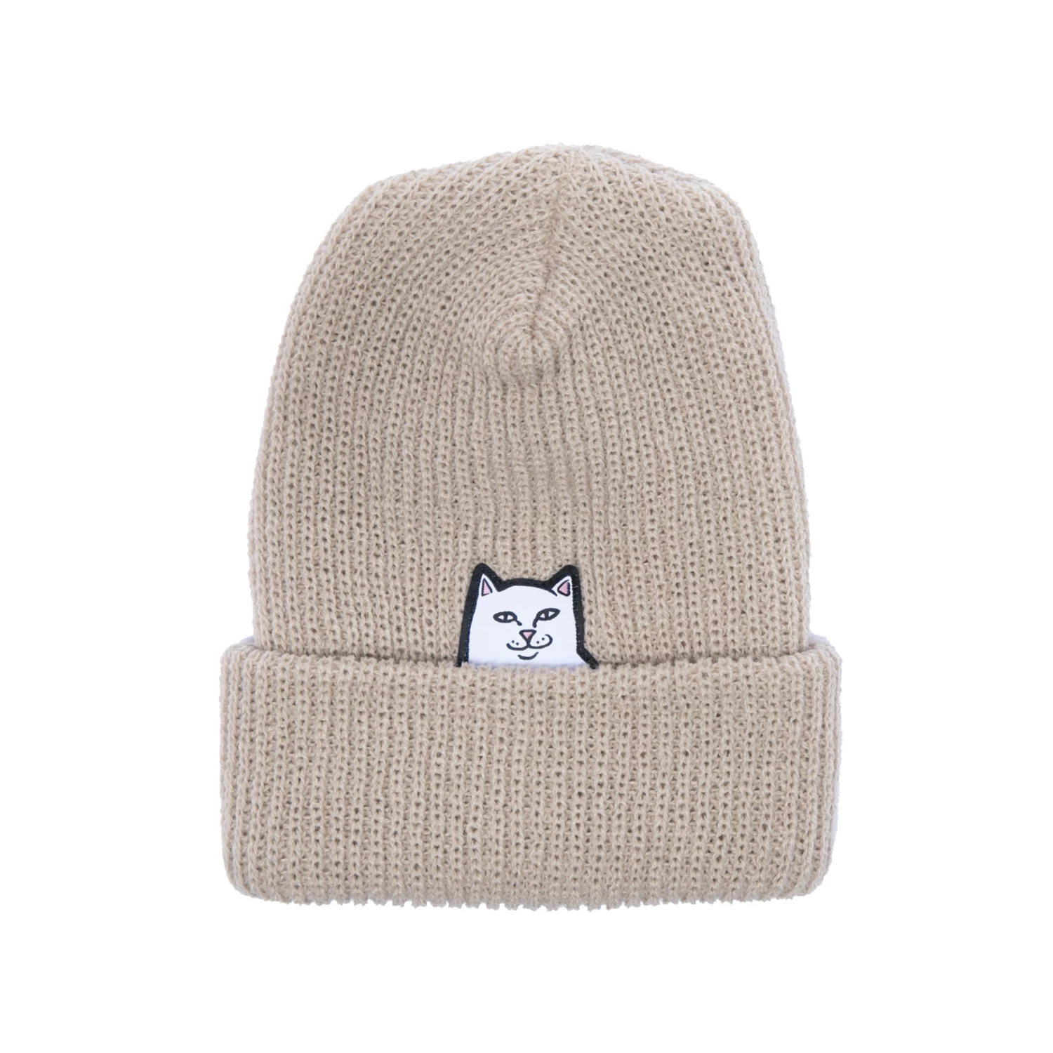 RIPNDIP Lord Nermal Beanie (Cream) 1 RIPNDIP Lord Nermal Beanie (Cream)