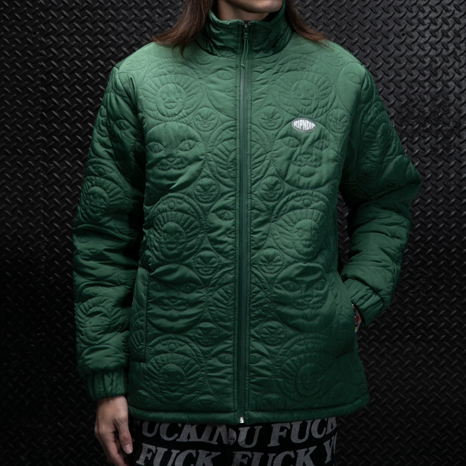 RIPNDIP Barry Bonds Puffer Jacket (Pine) 3 RIPNDIP Barry Bonds Puffer Jacket (Pine) - Image 3