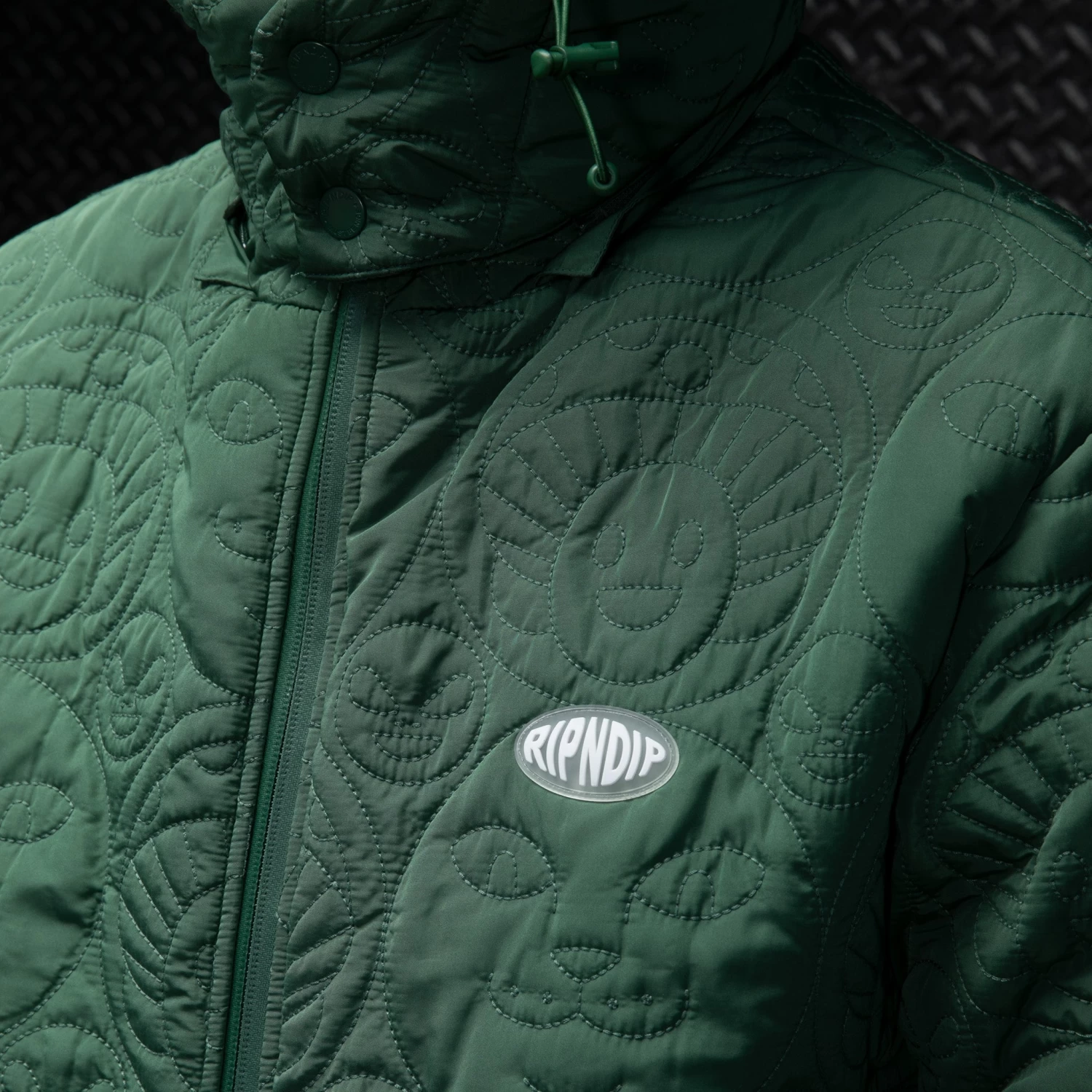 RIPNDIP Barry Bonds Puffer Jacket (Pine) 4 RIPNDIP Barry Bonds Puffer Jacket (Pine) - Image 4