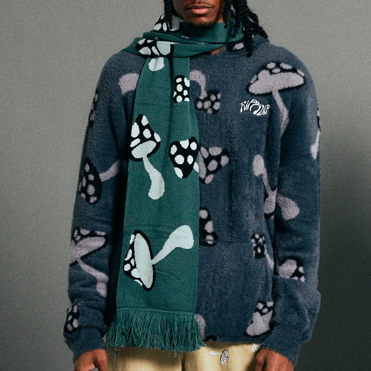 RIPNDIP Euphoria Knit Scarf (Alpine Green) 2 RIPNDIP Euphoria Knit Scarf (Alpine Green) - Image 2