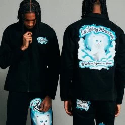 RIPNDIP In Loving Memory Jacket (Black) -Urban Fashion Shop Holiday23Hovers 0031 RND HO23 199