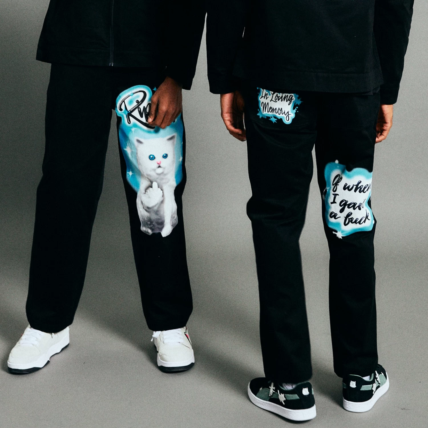 RIPNDIP In Loving Memory Pants (Black) 2 RIPNDIP In Loving Memory Pants (Black) - Image 2