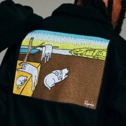 RIPNDIP Nermali Wool Jacket (Black) -Urban Fashion Shop Holiday23Hovers 0035 RND HO23 182