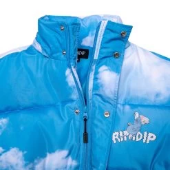 RIPNDIP Heaven And Hell Puffer Jacket (Blue) -Urban Fashion Shop HolidayJackets 0015 027A9866