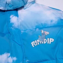 RIPNDIP Heaven And Hell Puffer Jacket (Blue) -Urban Fashion Shop HolidayJackets 0017 027A9863
