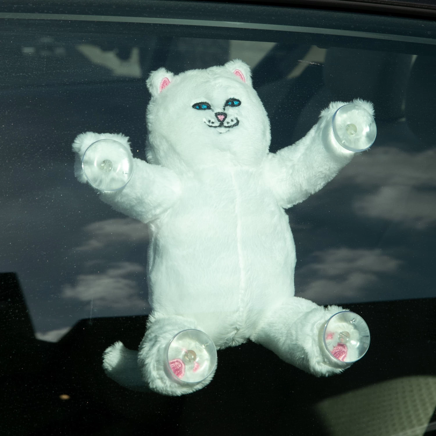 RIPNDIP Nerm Window Plush Suction Cup Plush Doll (White) 2 RIPNDIP Nerm Window Plush Suction Cup Plush Doll (White) - Image 2