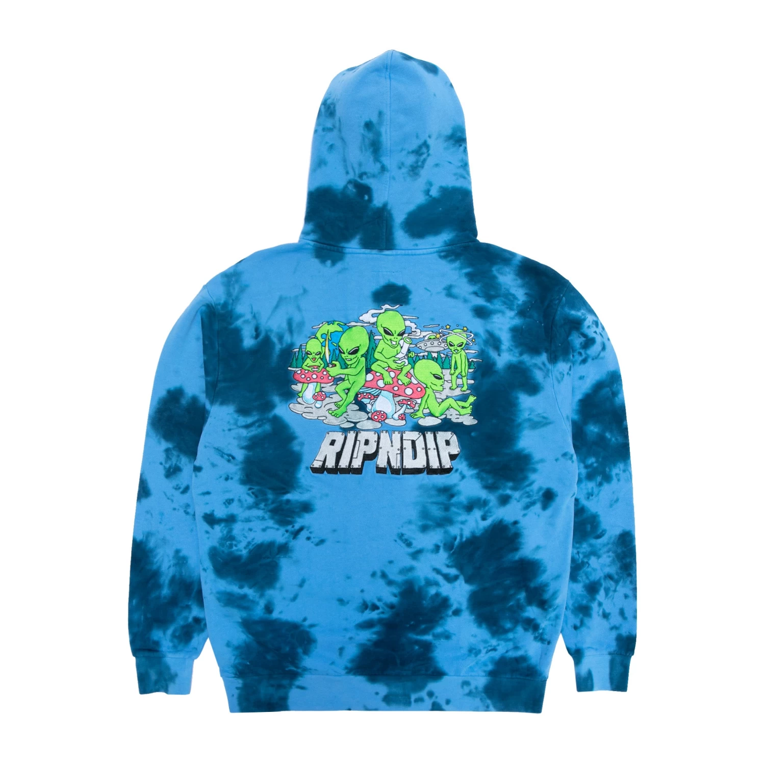 RIPNDIP Space Gang Hoodie (Navy Lightning Wash) 1 RIPNDIP Space Gang Hoodie (Navy Lightning Wash)