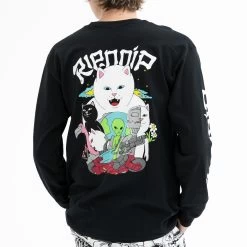RIPNDIP Runaway Long Sleeve (Black) -Urban Fashion Shop Hovers Fall223 0010 027A9299
