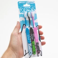 RIPNDIP Characters Toothbrush 3 Pack (Multi) -Urban Fashion Shop Hovers Fall223 0016 027A9167