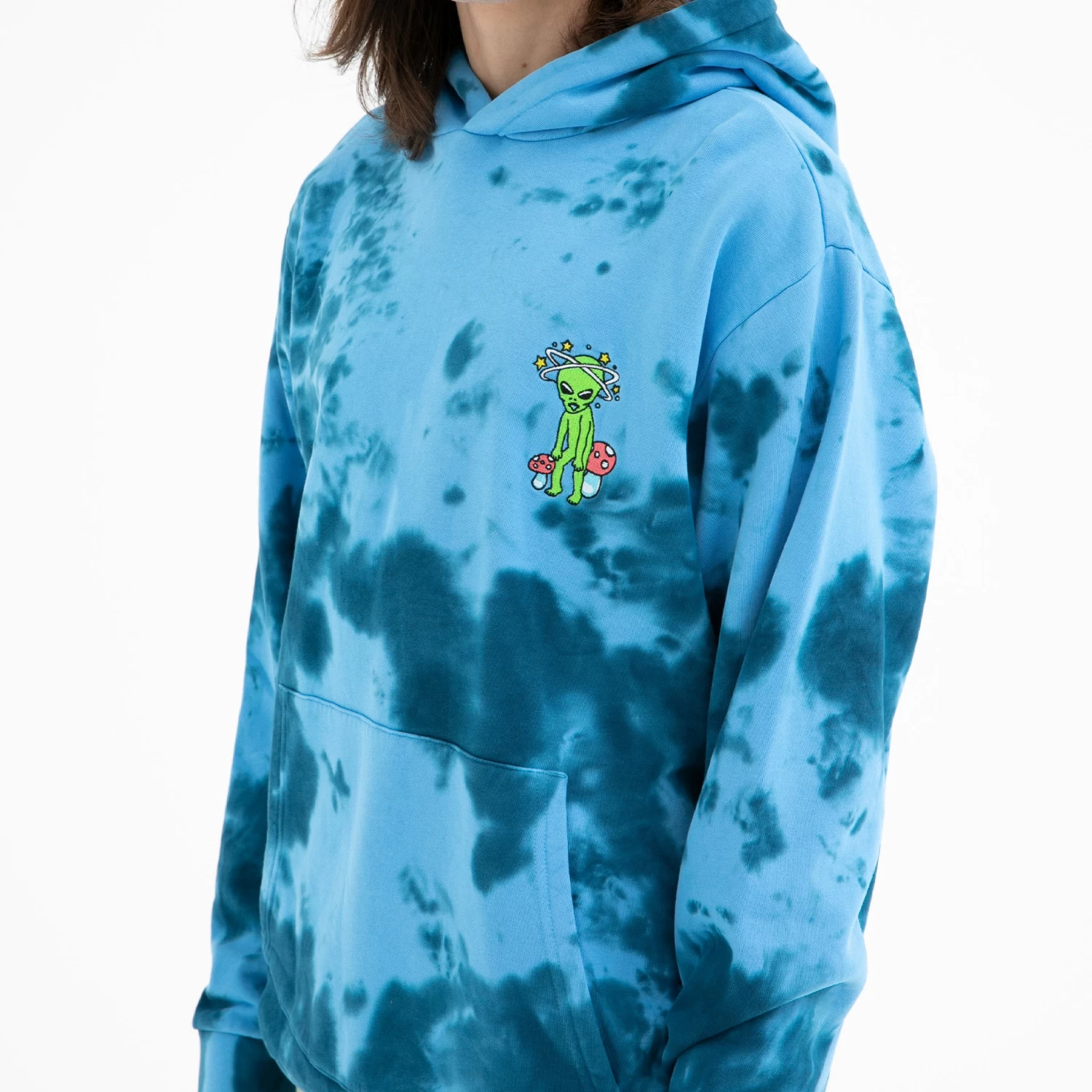 RIPNDIP Space Gang Hoodie (Navy Lightning Wash) 2 RIPNDIP Space Gang Hoodie (Navy Lightning Wash) - Image 2