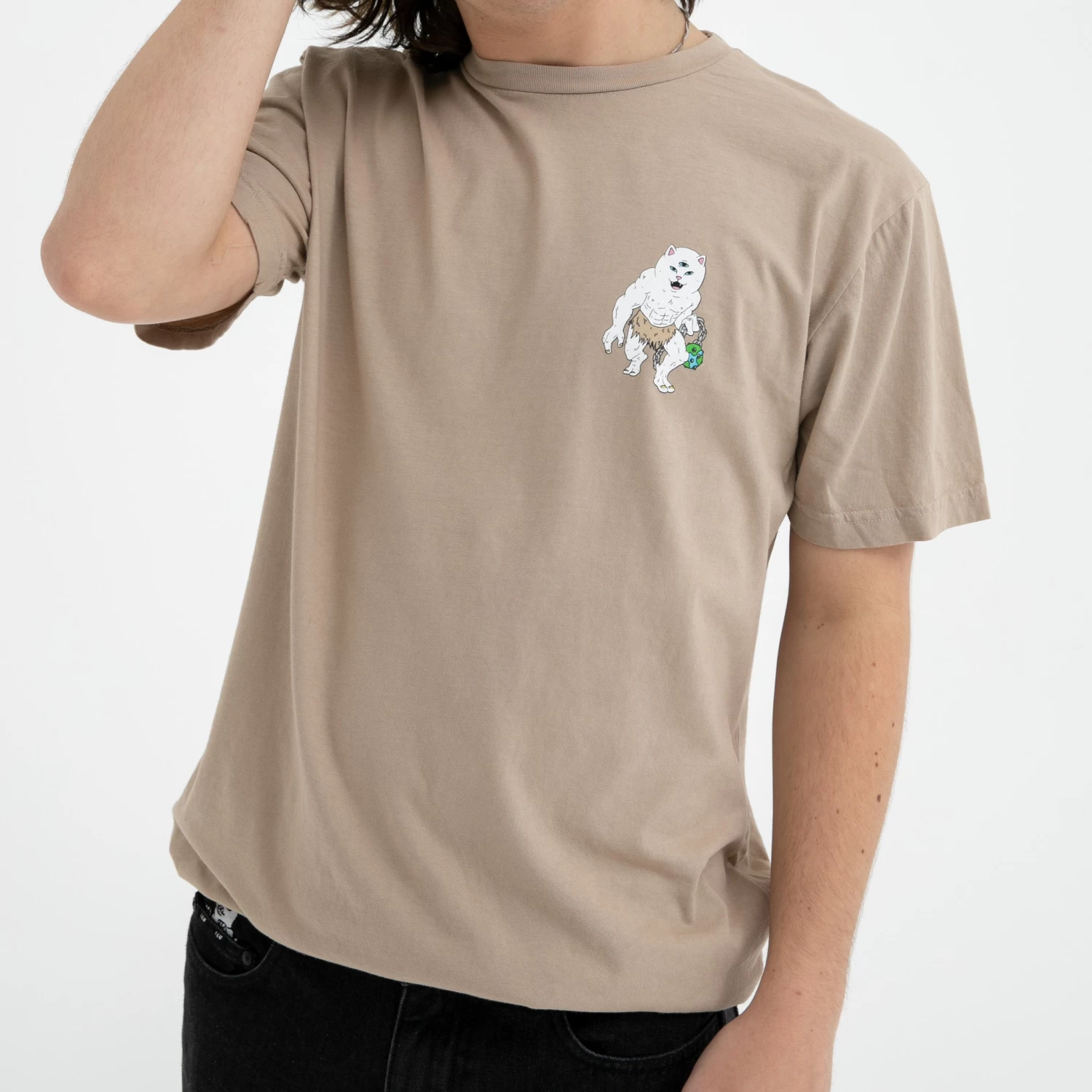 RIPNDIP X Nerm Tee (Almond) 2 RIPNDIP X Nerm Tee (Almond) - Image 2