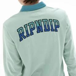 RIPNDIP Team Spirit Long Sleeve Rugby (Sage) -Urban Fashion Shop Hovers Fall225 0018 027A9896