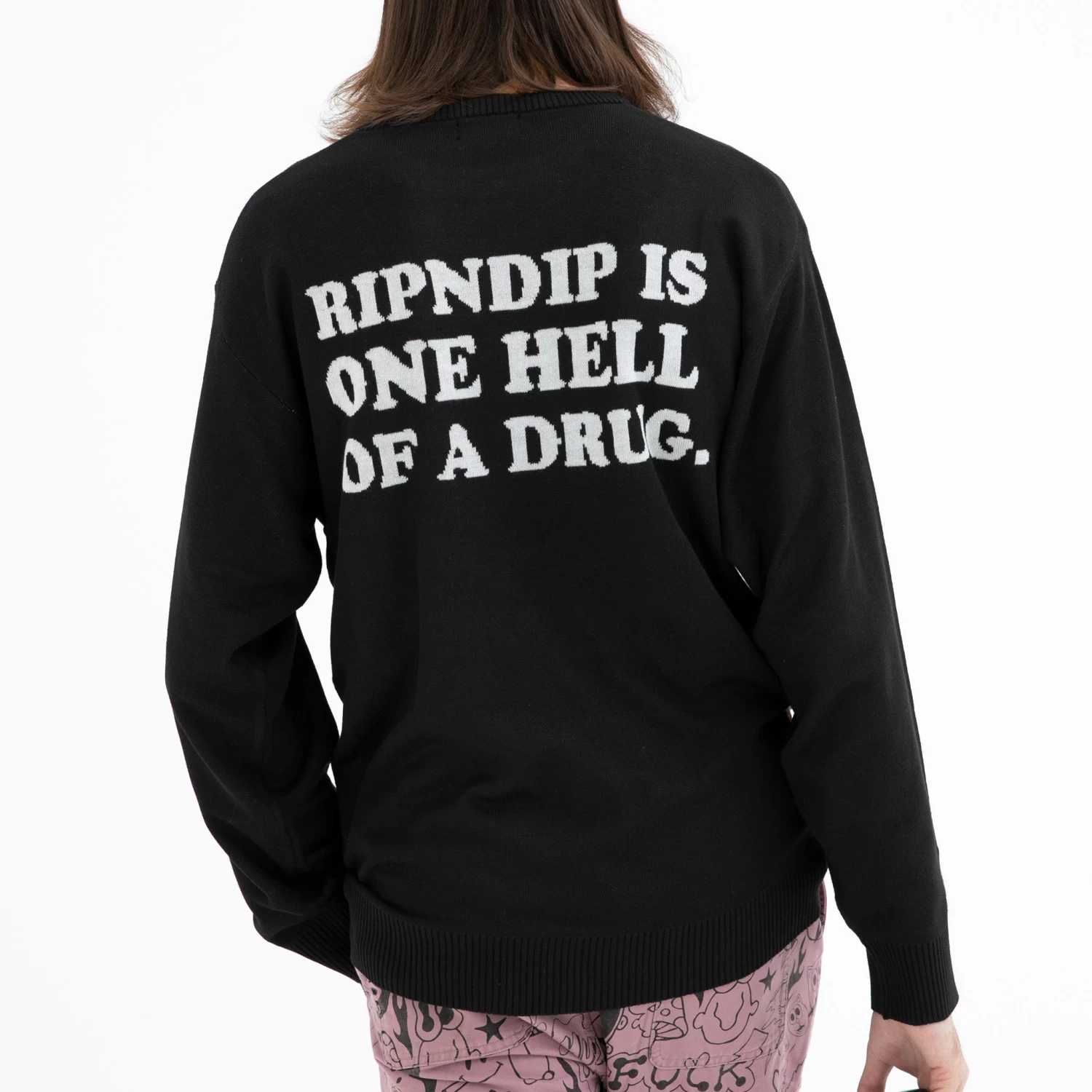 RIPNDIP Coconerm Knit Sweater (Black) 2 RIPNDIP Coconerm Knit Sweater (Black) - Image 2