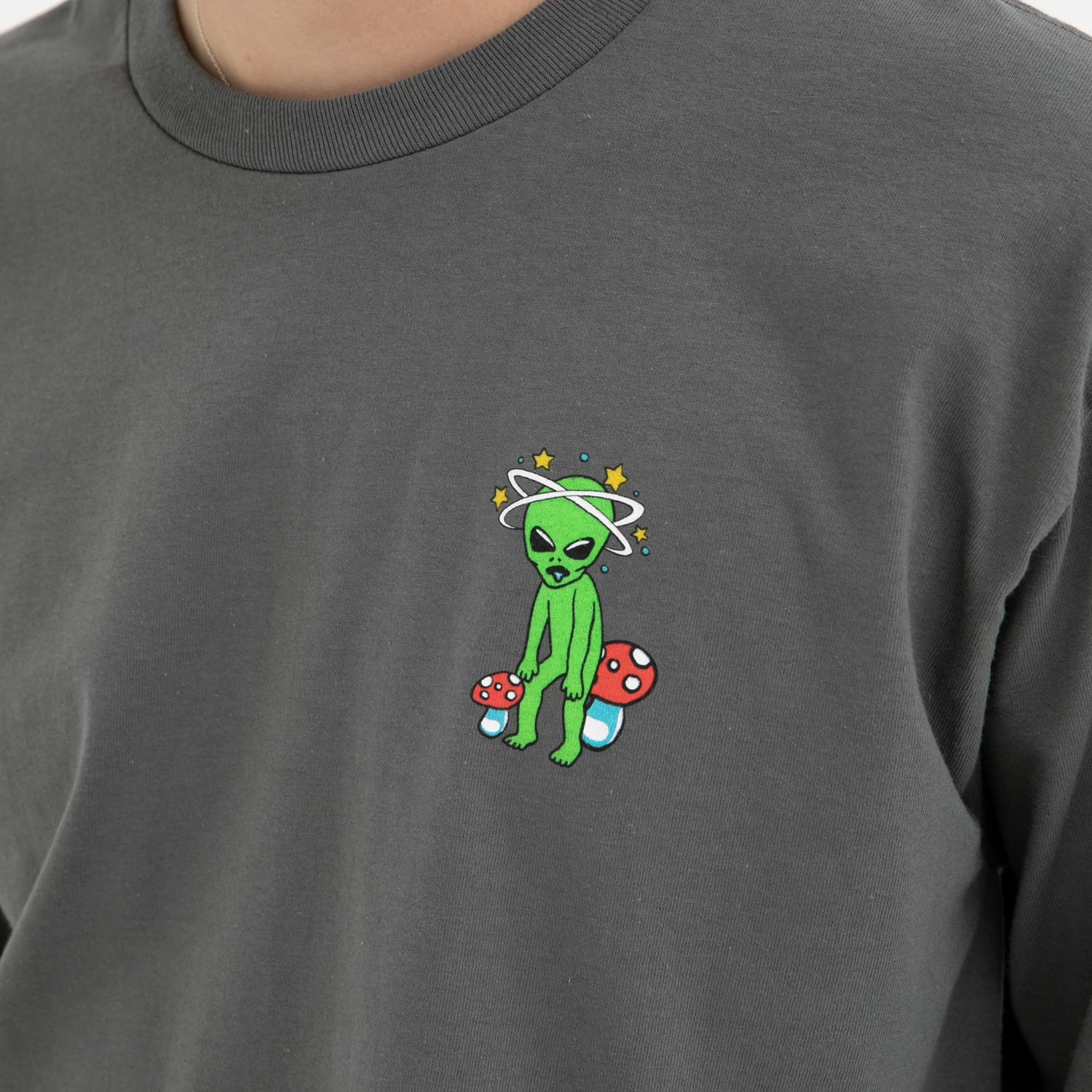 RIPNDIP Space Gang Long Sleeve (Charcoal) 3 RIPNDIP Space Gang Long Sleeve (Charcoal) - Image 3