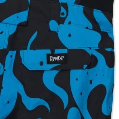 RIPNDIP Psychedelic Snowboard Bib Pants (Blue) -Urban Fashion Shop IMG 1455