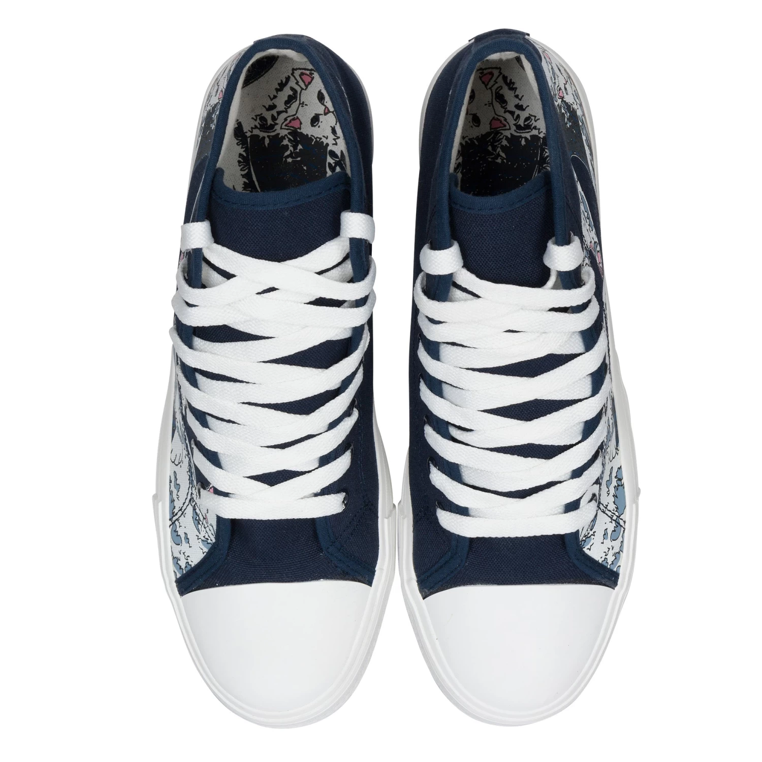 RIPNDIP Great Wave High-Top Shoes (Blue) 4 RIPNDIP Great Wave High-Top Shoes (Blue) - Image 4