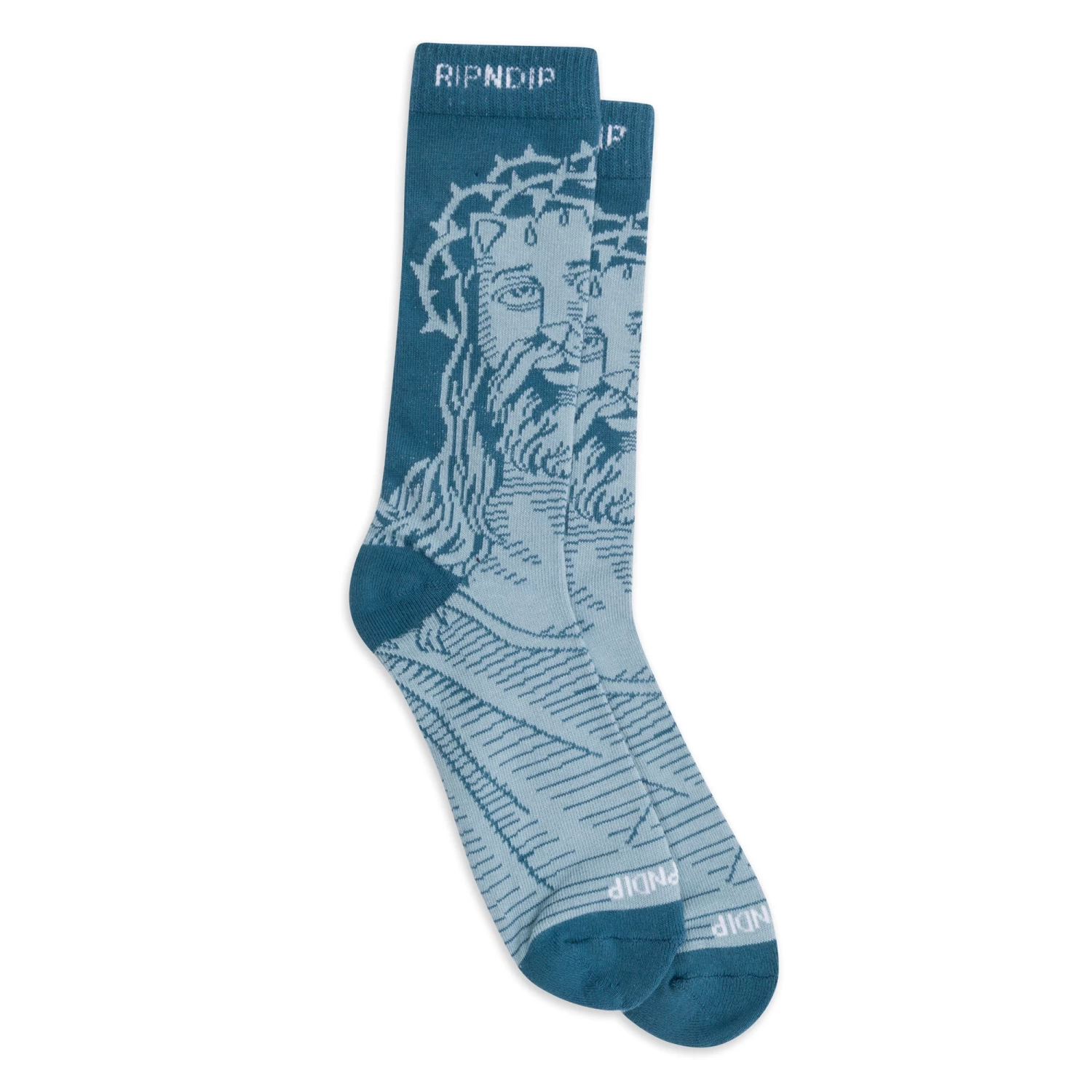 RIPNDIP Lord Savior Nerm Socks (Navy) 1 RIPNDIP Lord Savior Nerm Socks (Navy)