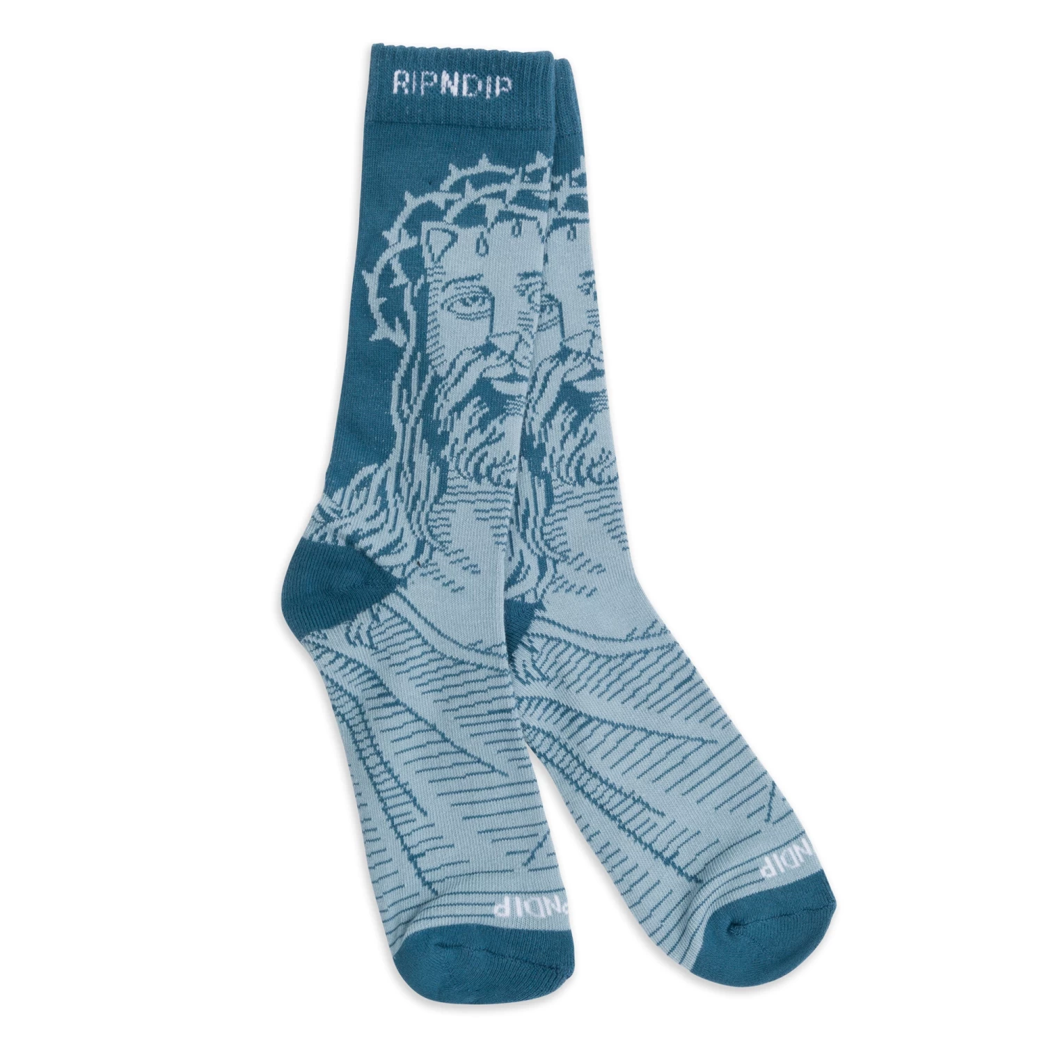 RIPNDIP Lord Savior Nerm Socks (Navy) 3 RIPNDIP Lord Savior Nerm Socks (Navy) - Image 3