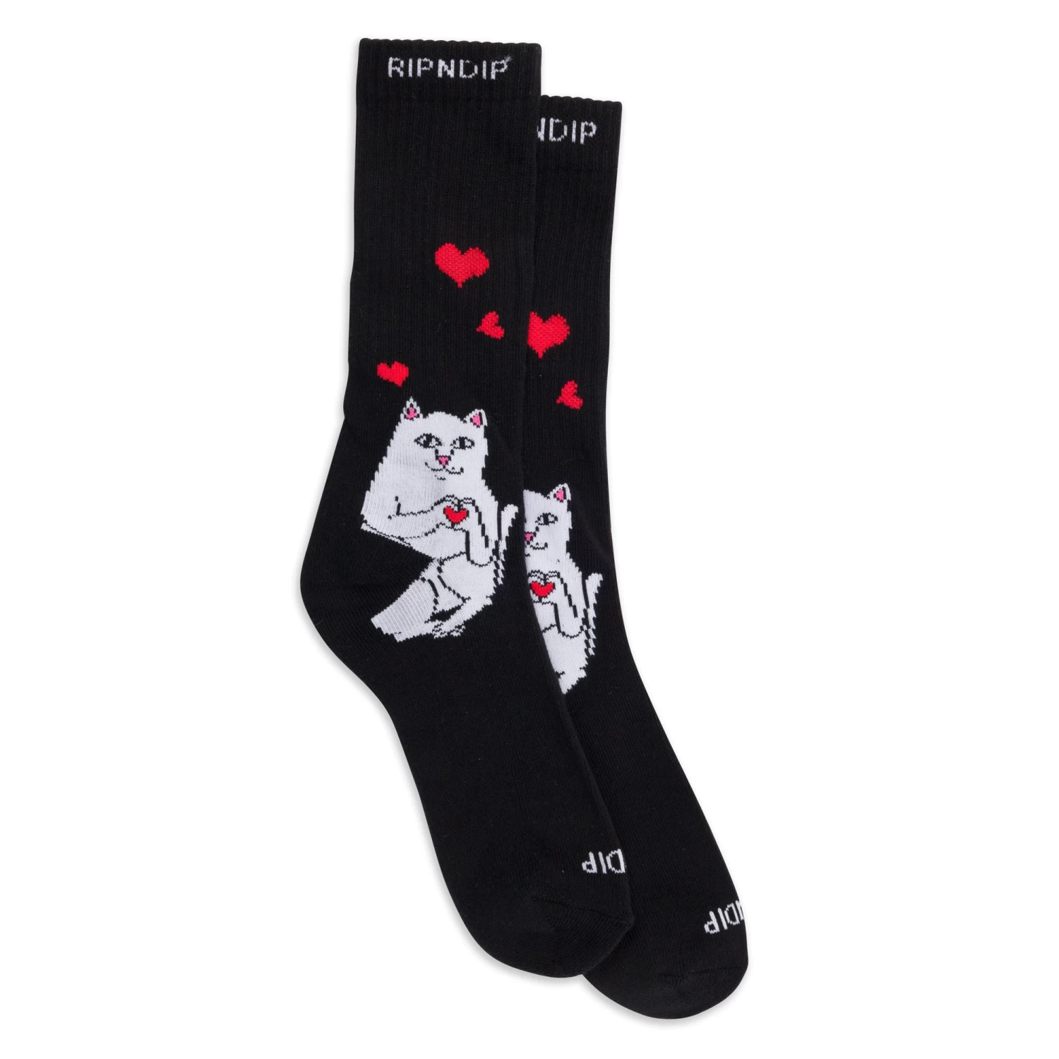 RIPNDIP Nermal Loves Socks (Black) 1 RIPNDIP Nermal Loves Socks (Black)