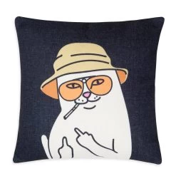 RIPNDIP Nermal S Thompson Jacquard Pillow (Black)