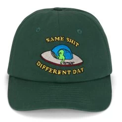 RIPNDIP Same Shit Different Day Dad Hat (Olive) -Urban Fashion Shop IMG 2385