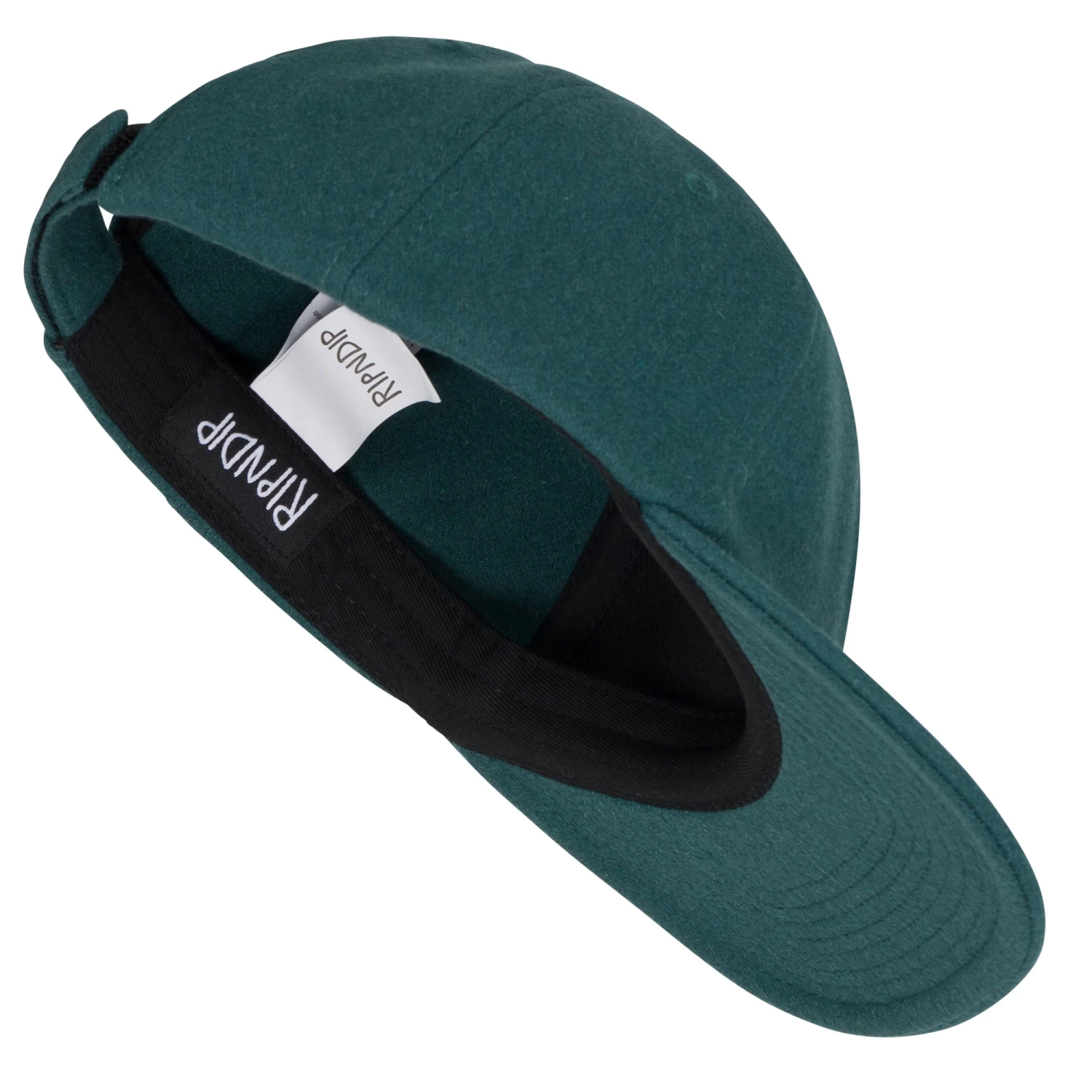 RIPNDIP Euphoria Wool Velcro 6 Panel Hat (Alpine Green) 5 RIPNDIP Euphoria Wool Velcro 6 Panel Hat (Alpine Green) - Image 5