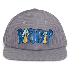 RIPNDIP Toadstool Corduroy Velcro 6 Panel Hat (Grey) 10 RIPNDIP Toadstool Corduroy Velcro 6 Panel Hat (Grey) -Urban Fashion Shop IMG 2456