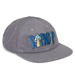 RIPNDIP Toadstool Corduroy Velcro 6 Panel Hat (Grey)