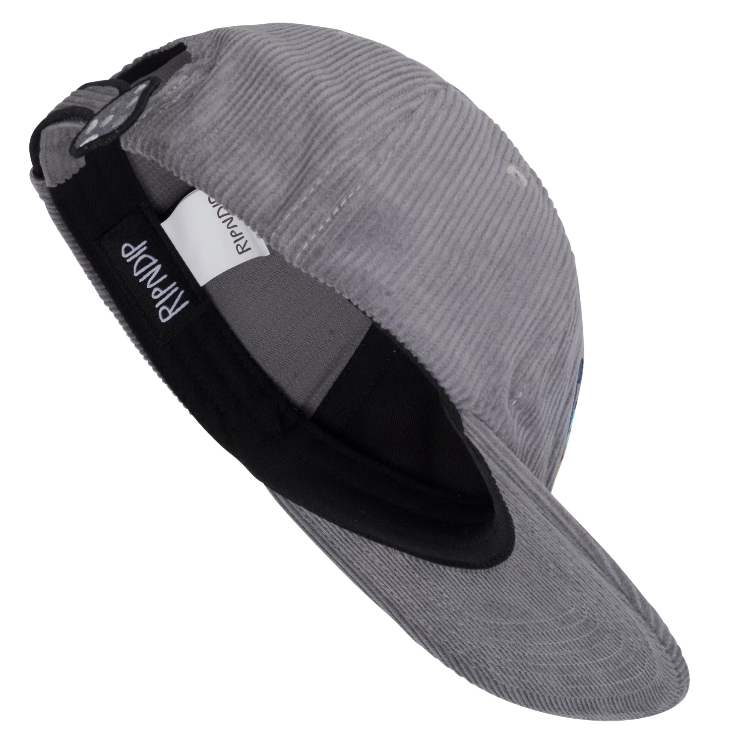 RIPNDIP Toadstool Corduroy Velcro 6 Panel Hat (Grey) 6 RIPNDIP Toadstool Corduroy Velcro 6 Panel Hat (Grey) - Image 6