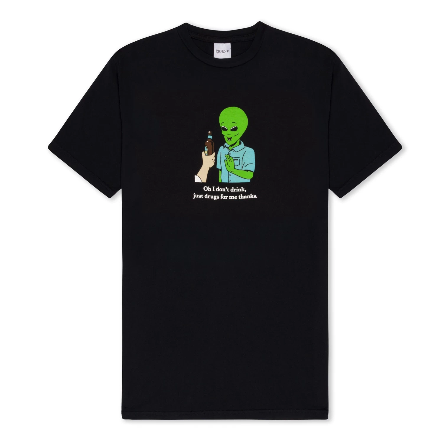 RIPNDIP I Don't Drink Tee (Black) 1 RIPNDIP I Don't Drink Tee (Black)
