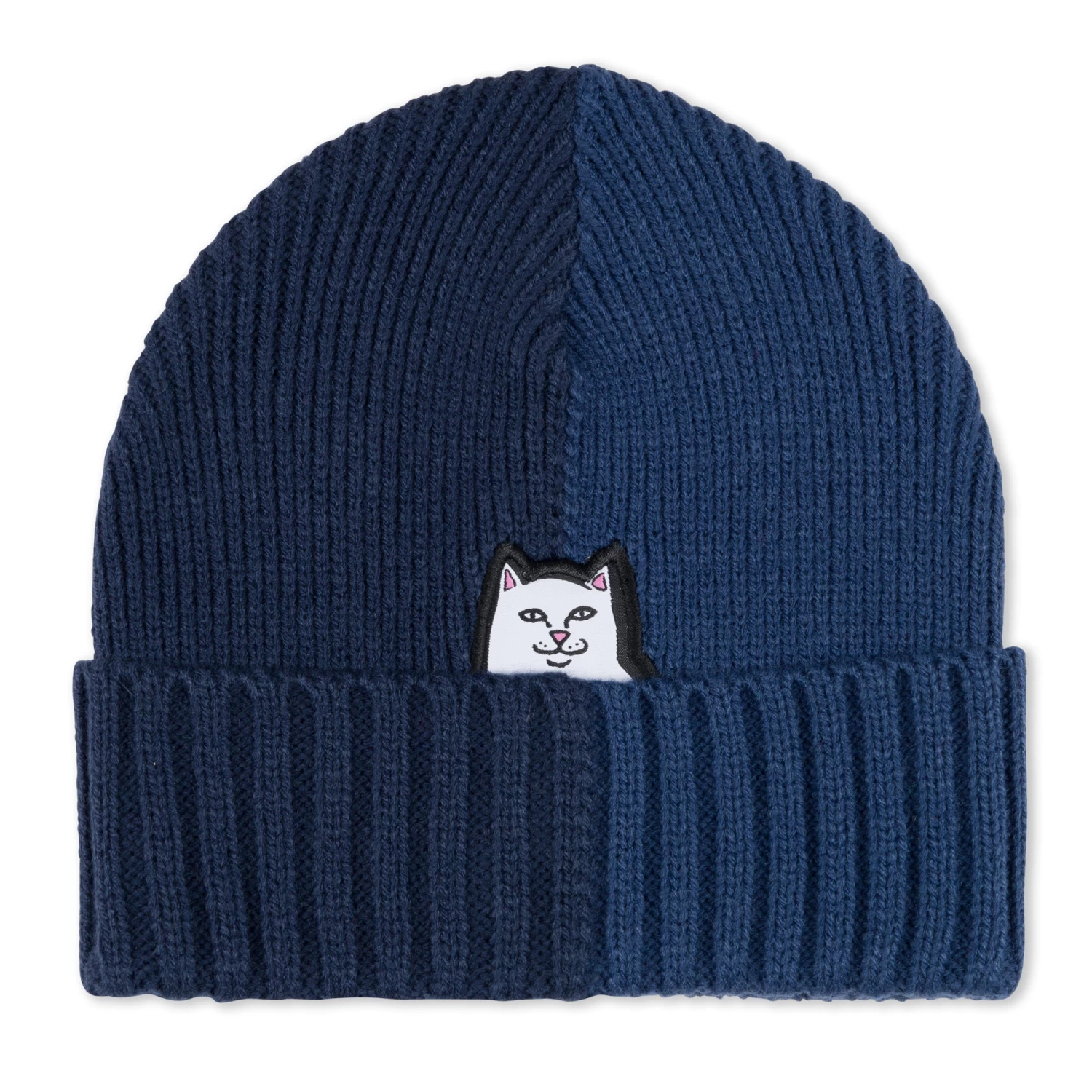 RIPNDIP Lord Nermal Split Beanie (Navy/Slate) 1 RIPNDIP Lord Nermal Split Beanie (Navy/Slate)
